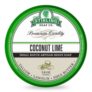 Savon de rasage Coconut Lime Stirling Soap Company
