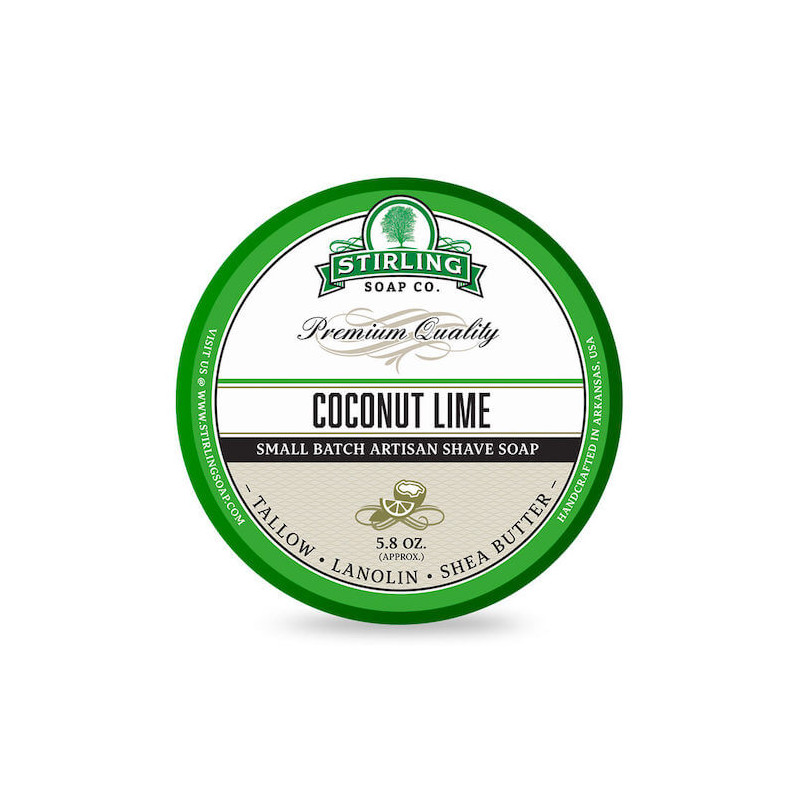 Savon de rasage Coconut Lime Stirling Soap Company