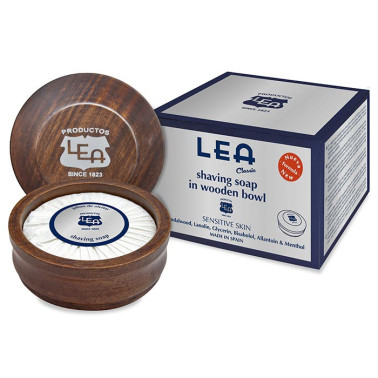 Savon à Raser en Bol Bois Lea 100 g | Hydratant & Apaisant