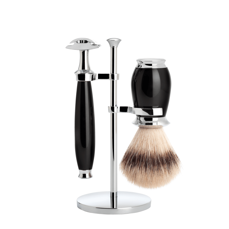 Coffret rasoir de sécurité Puriste - Muhle Résine noire