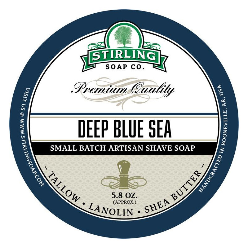 Savon de rasage Deep Blue Sea Stirling Soap Company