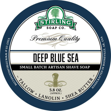 Savon de rasage Deep Blue Sea Stirling Soap Company