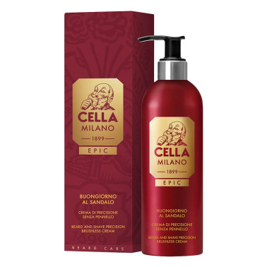 Crème de Rasage de Précision "Buongiorno al Sandalo" - Cella