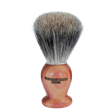 Blaireau Gentleman Barbier en bois de Rose