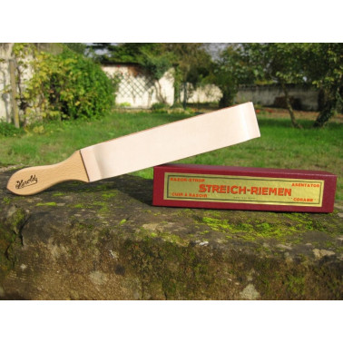 Raquette HEROLD cuir de Russie nu