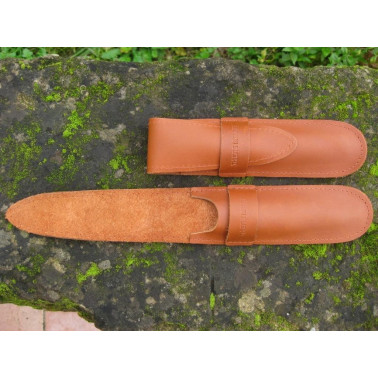 Etui en cuir Baragnia brun