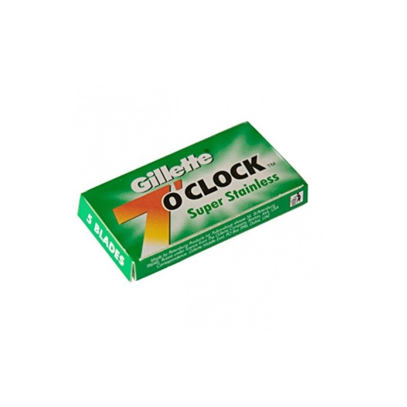 Lames Gillette "7 O'Clock" Super Stainless par 5