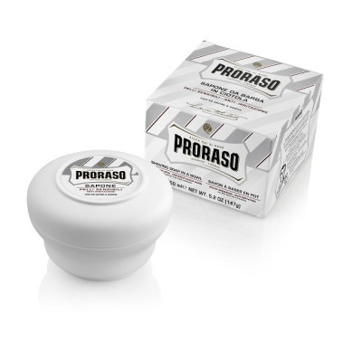 Savon à raser en pot Proraso blanc