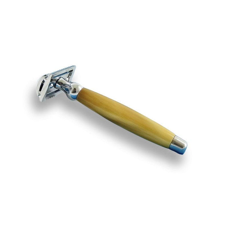 Rasoir de sécurité corne blonde Gentleman Barbier