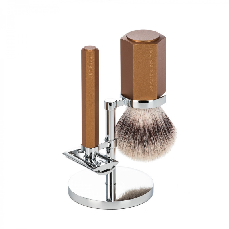 Set de rasage traditionnel Hexagon Mühle