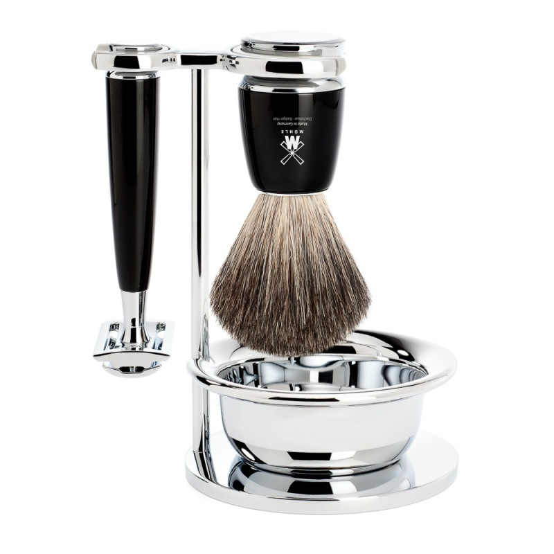 Coffret rasoir de sécurité Mühle Rytmo noir