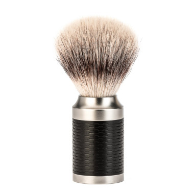 Blaireau Mühle ROCCA chromé satiné et noir
