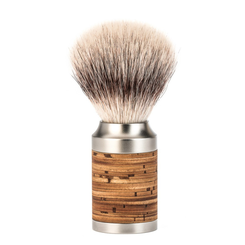 Blaireau Mühle ROCCA chromé satiné et noir