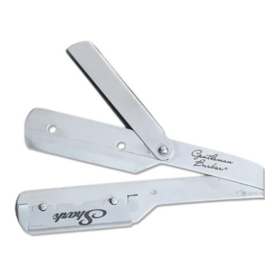 Rasoir Shavette bois d'olivier Gentleman Barbier