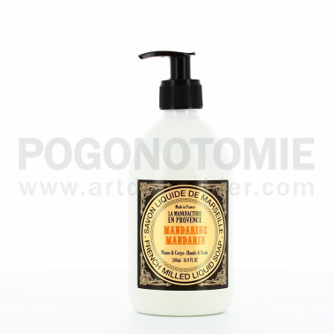 Savon liquide de Marseille Mandarine, La Manufacture en Provence
