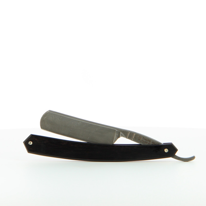 Rasoir coupe choux Thiers-Issard 6/8 Damas chasse en ébène
