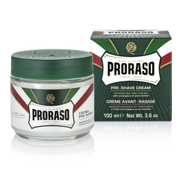 Crème avant rasage Proraso verte