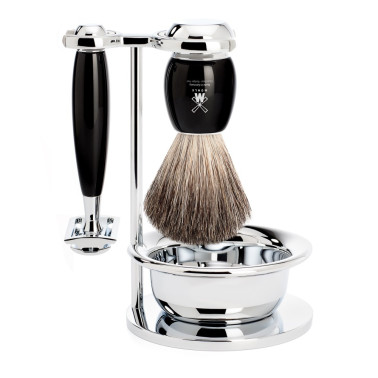Set de rasage traditionnel VIVO Mühle 4 pièces