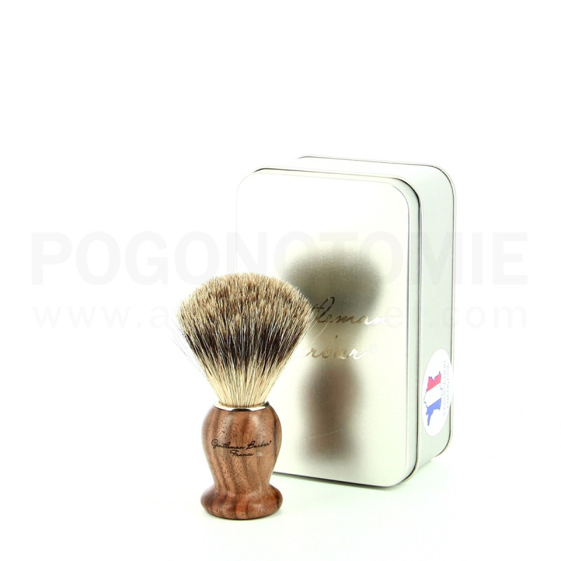 Blaireau Gentleman Barbier en Ronce de Noyer