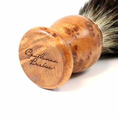 Blaireau Gentleman Barbier en bois de thuya