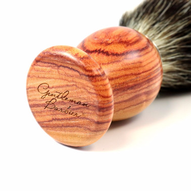 Blaireau Gentleman Barbier en bois de Rose