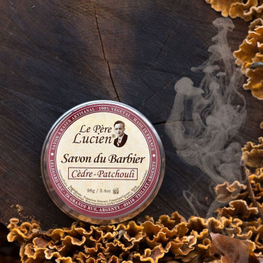 Petit Savon à barbe Père Lucien Cèdre/Patchouli
