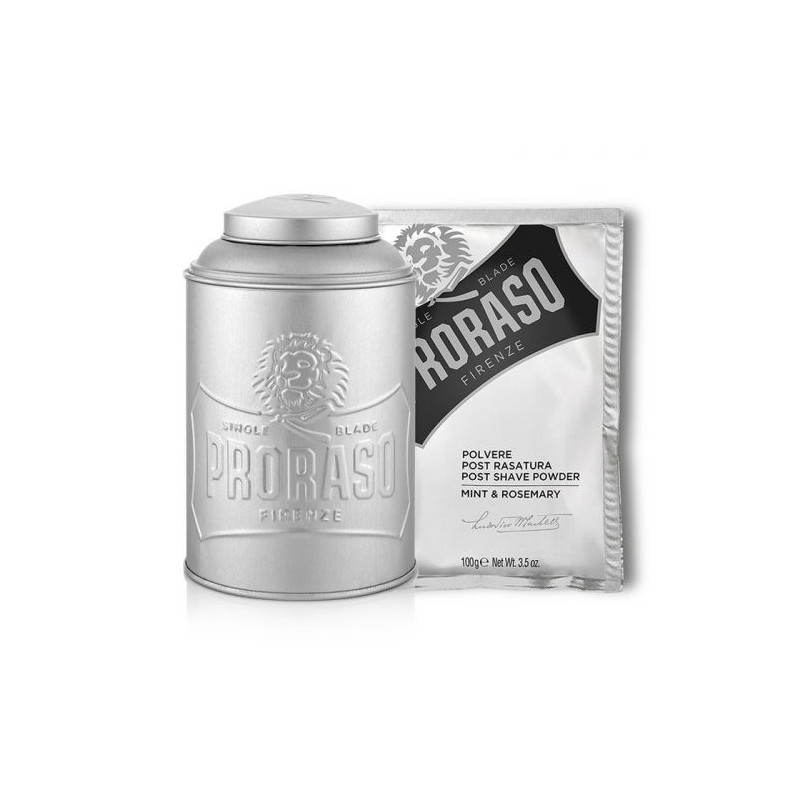 Boite métallique Proraso spéciale talc