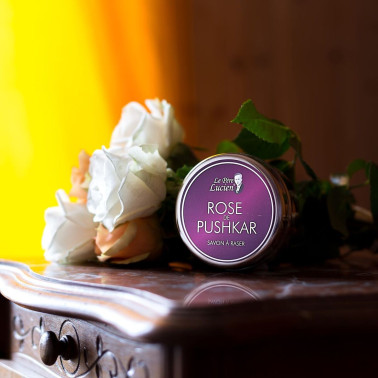 Savon à barbe Beurre de karité et Rose de Pushkar Le Père Lucien
