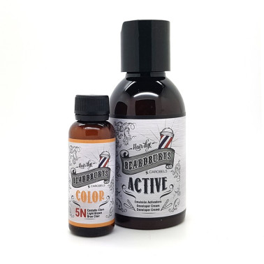 Coloration Brun clair pour barbe, cheveux, moustaches, Beardburys