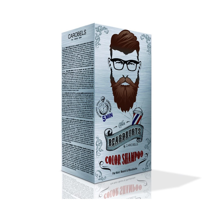 Coloration Brun foncé pour barbe, cheveux, moustaches, Beardburys