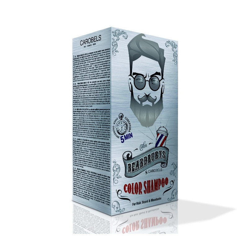 Coloration Gris pour barbe, cheveux, moustaches, Beardburys