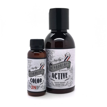 Coloration Noire pour barbe, cheveux, moustaches, Beardburys