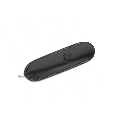 Etui en cuir coupe chou Noir Böker