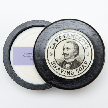 Savon de rasage Capt. Fawcett's et son bol en bois